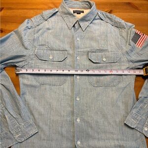 Ralph Lauren Polo Jeans Button Down Shirt w/ Flag Sz. M